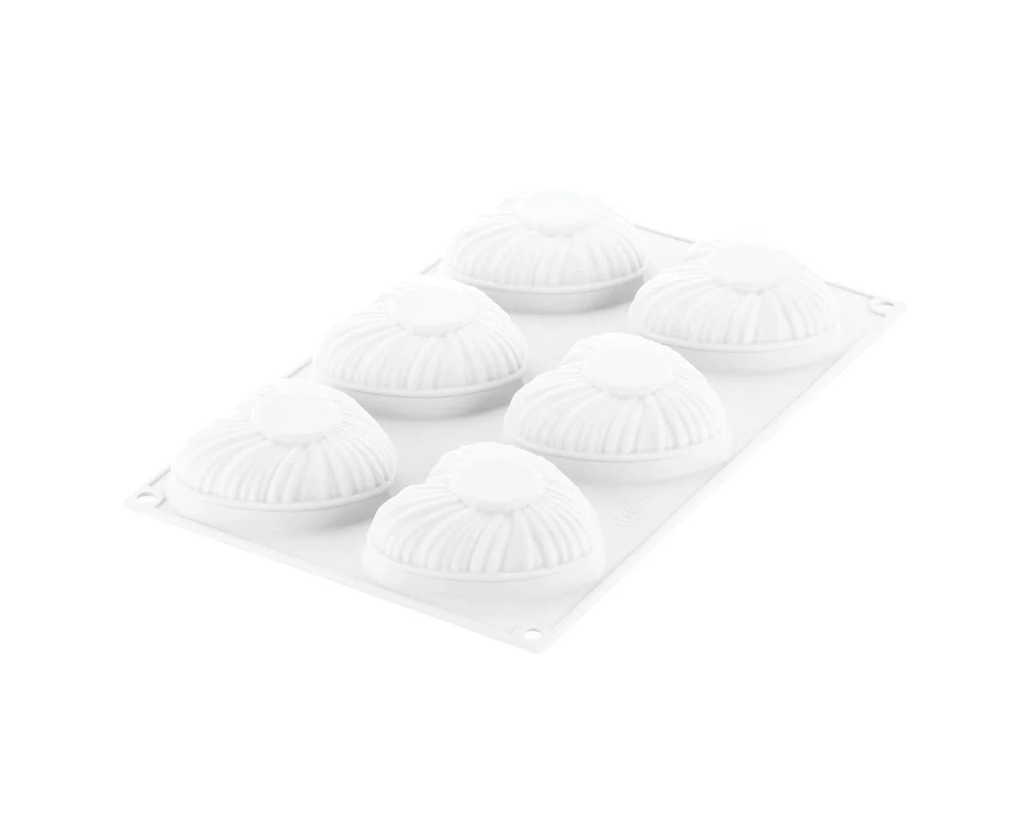 Moule Silicone 6 Cœurs Lovely 8,2 x 7,7 cm H 3,1 cm - Silikomart Professional